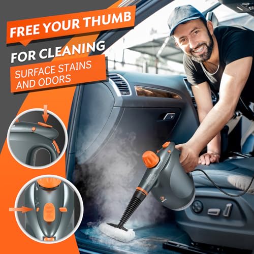 1250W Handheld Steam Cleaner with Detergent Container and Safety Lock N540533