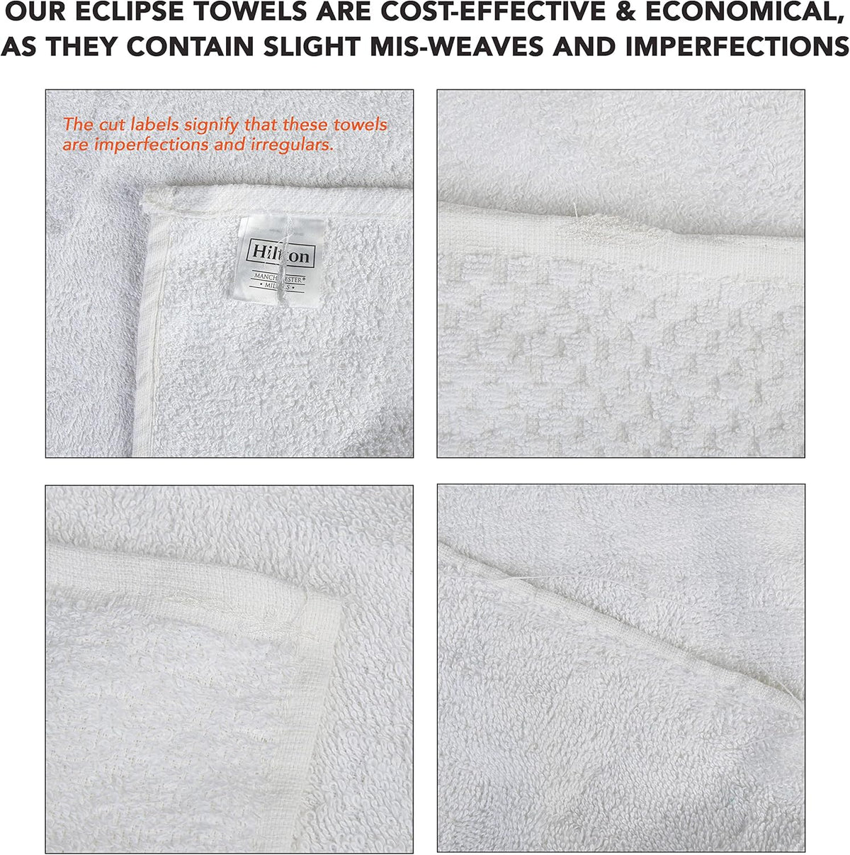 White Hand Towels Bulk Case Pack of 120 S618