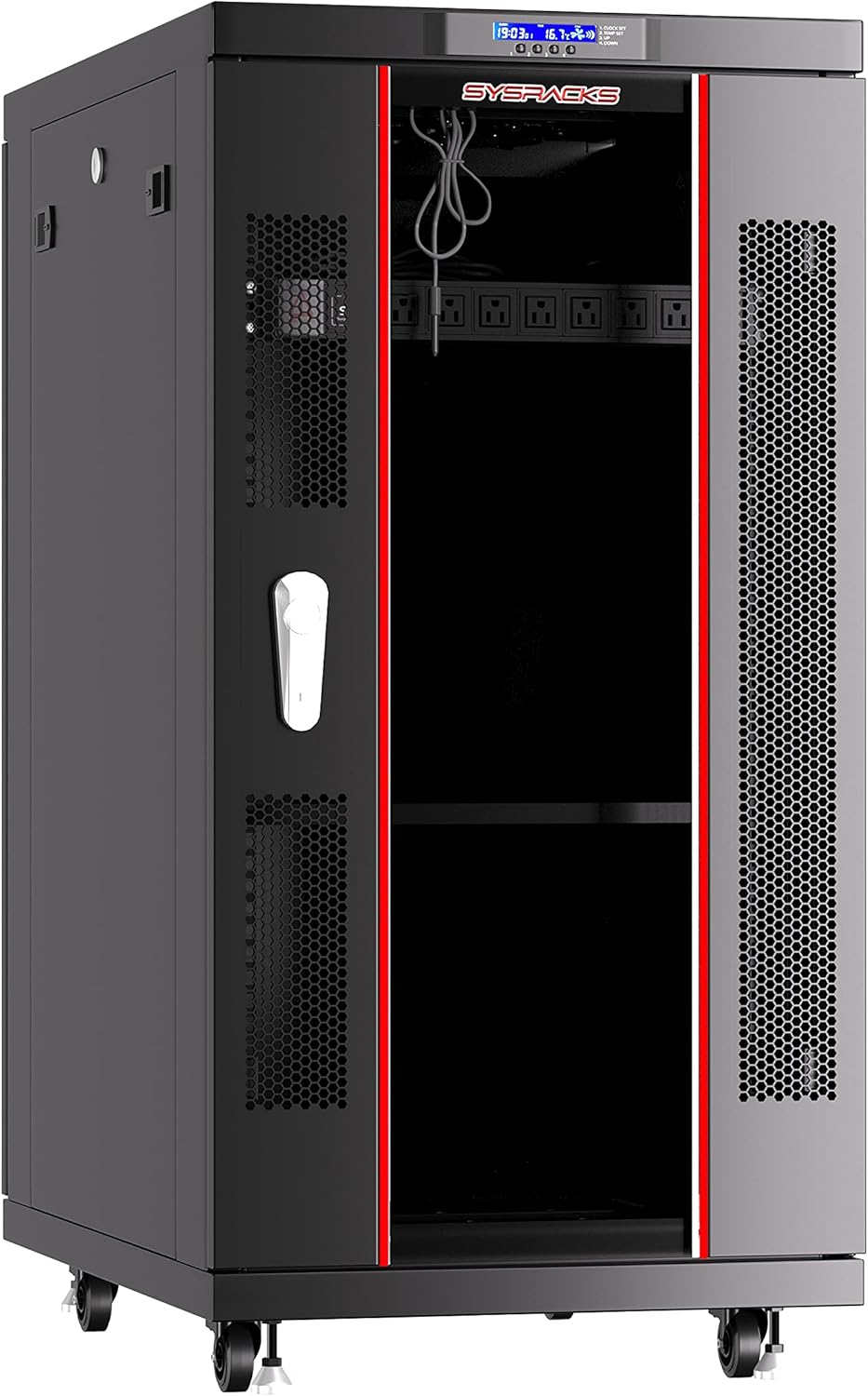 18 U Free Standing Locking Server Rack Cabinet L193937