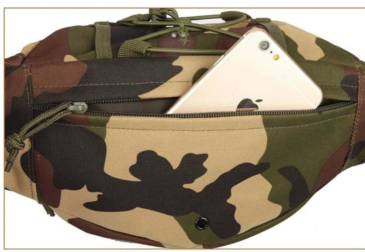 Fanny Pack Waist Bag with Multi Zipper Pockets I355367