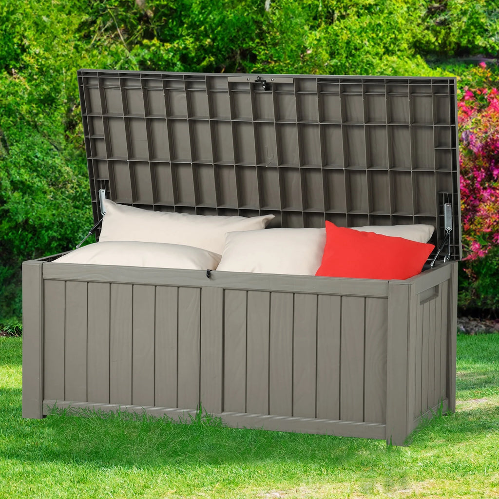 120 Gallon Weatherproof Outdoor Storage Deck Box K8159