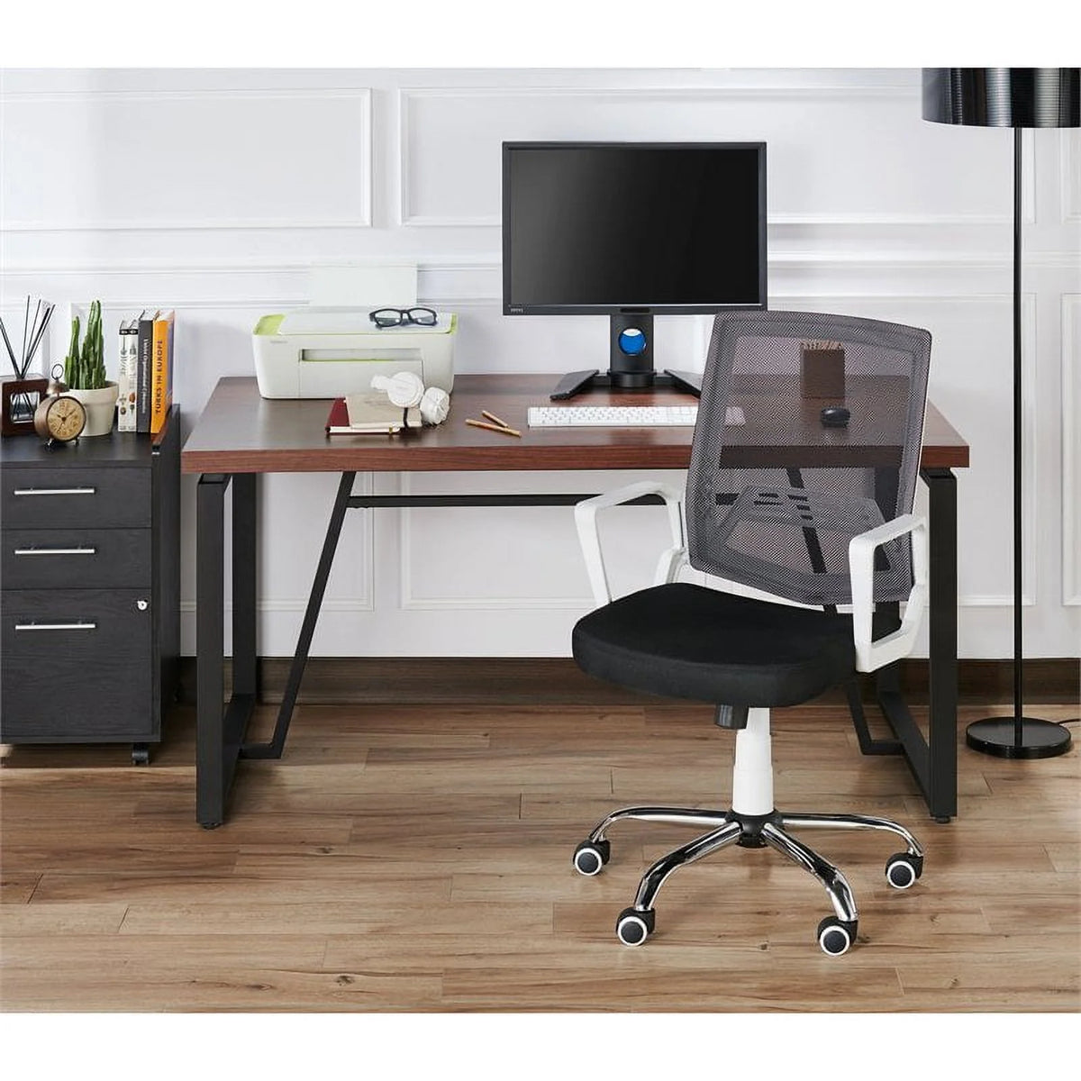 Black and White Ergonomic Office Chair B4311