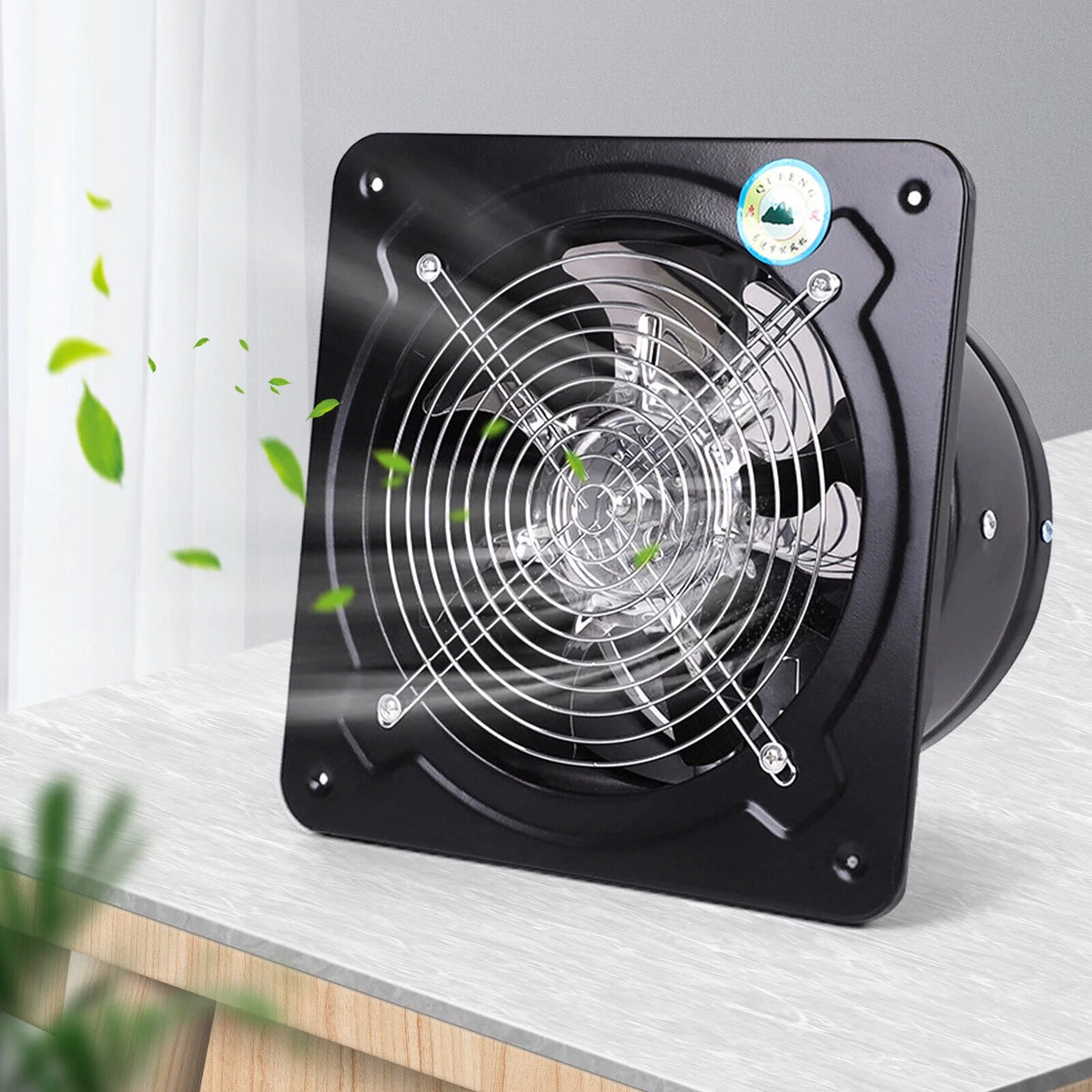 7 Inch Black High Speed Exhaust Fan 2800 RPM F76599