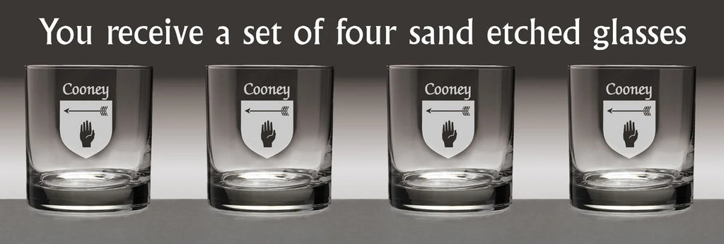 Irish Coat of Arms Tumbler Glasses Set of 4 U617