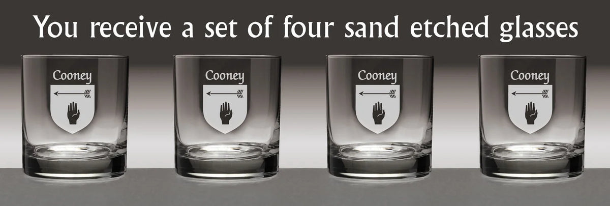 Irish Coat of Arms Tumbler Glasses Set of 4 U617
