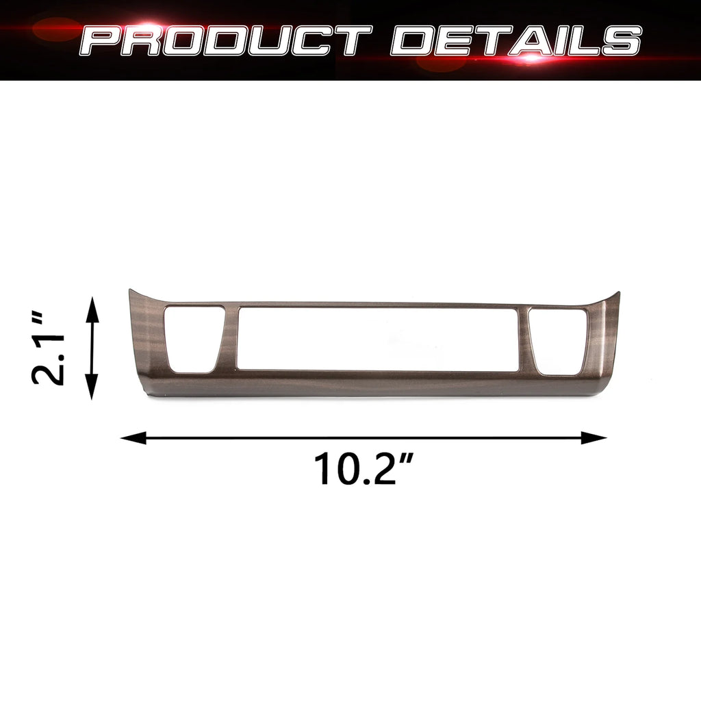 Center Console AC Climate Control Switch Panel Frame Cover Trim Wood Grain C5046