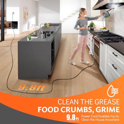 1250W Handheld Steam Cleaner with Detergent Container and Safety Lock N540533