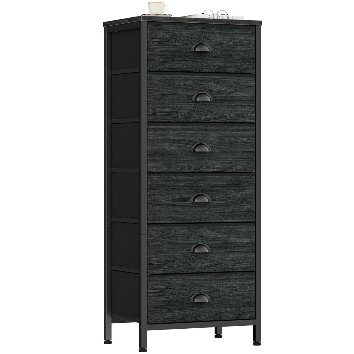 5 Drawer Dresser Fabric Bin Storage Organizer Y330