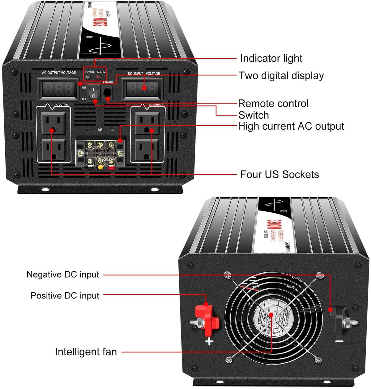 1500W Pure Sine Wave Solar Inverter K484433