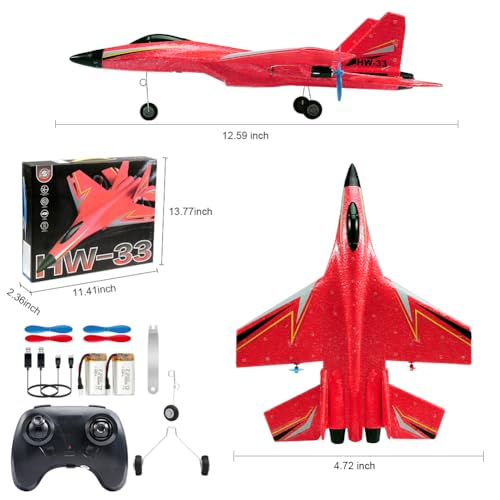 2.4GHz 2 Channel RC Airplane with Gyro Night Lights and 2 Batteries O87587