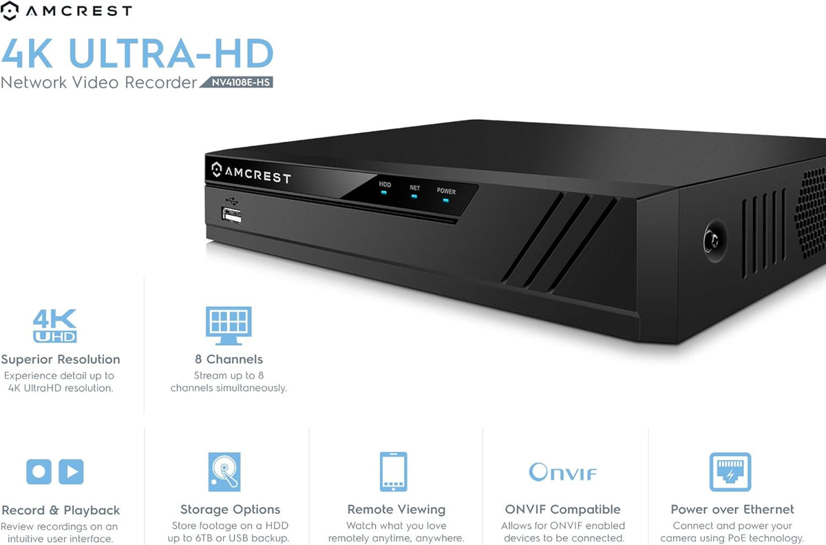 5MP Security Camera System with 8CH PoE NVR and 2TB Hard Drive K916265