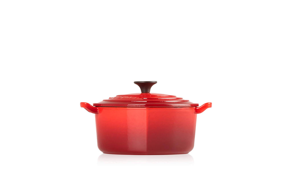 Enameled Cast-Iron 2-Quart Heart Casserole Red U175