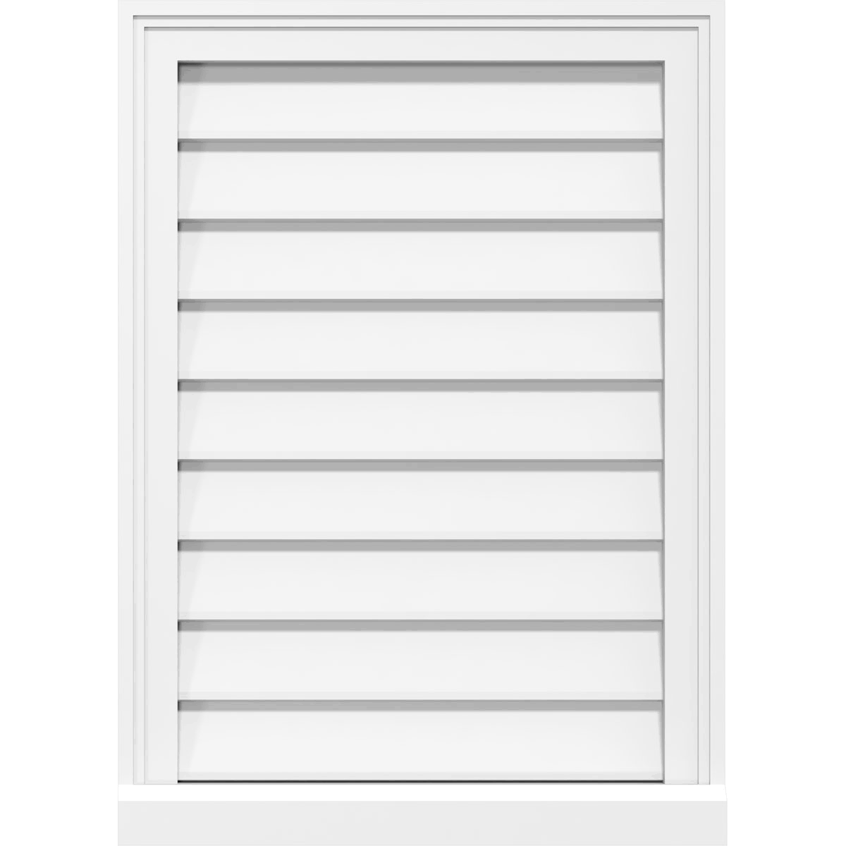 Vertical Surface Mount PVC Gable Vent O934