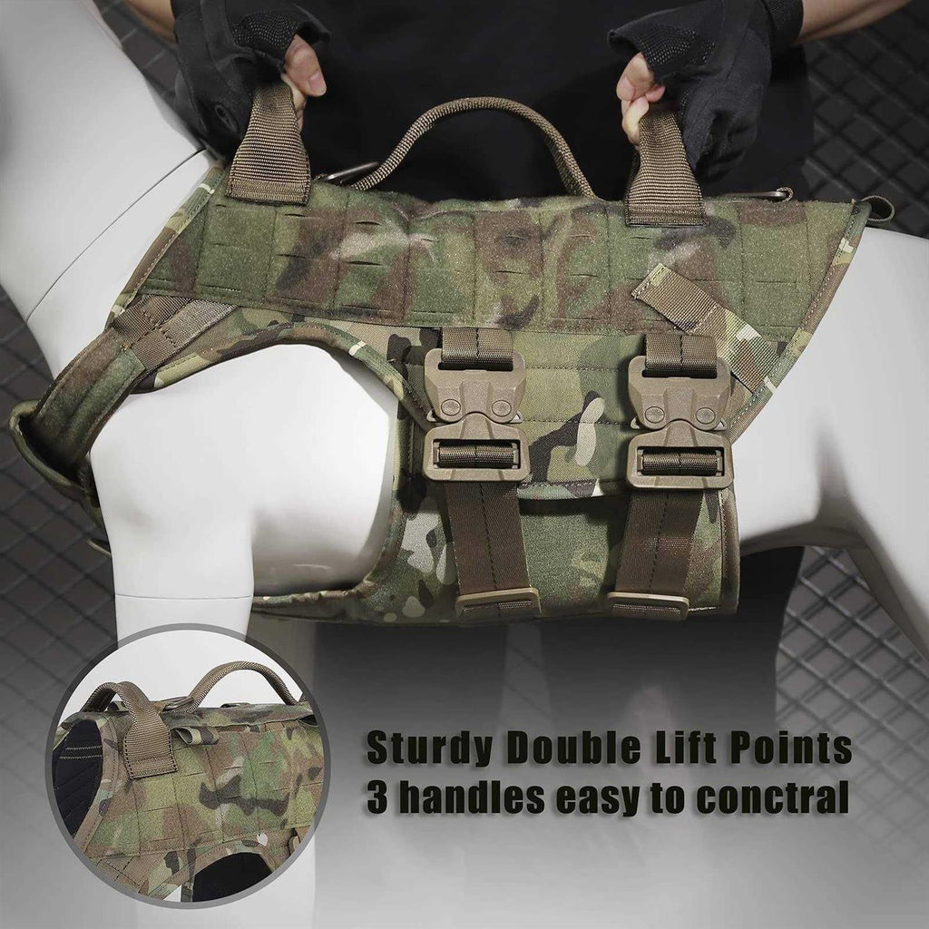 Adjustable Padded Tactical Dog Harness X860230