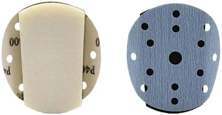 6 Inch Round & Mouse Hand Sanding Block Kit, 5 PCS L3616