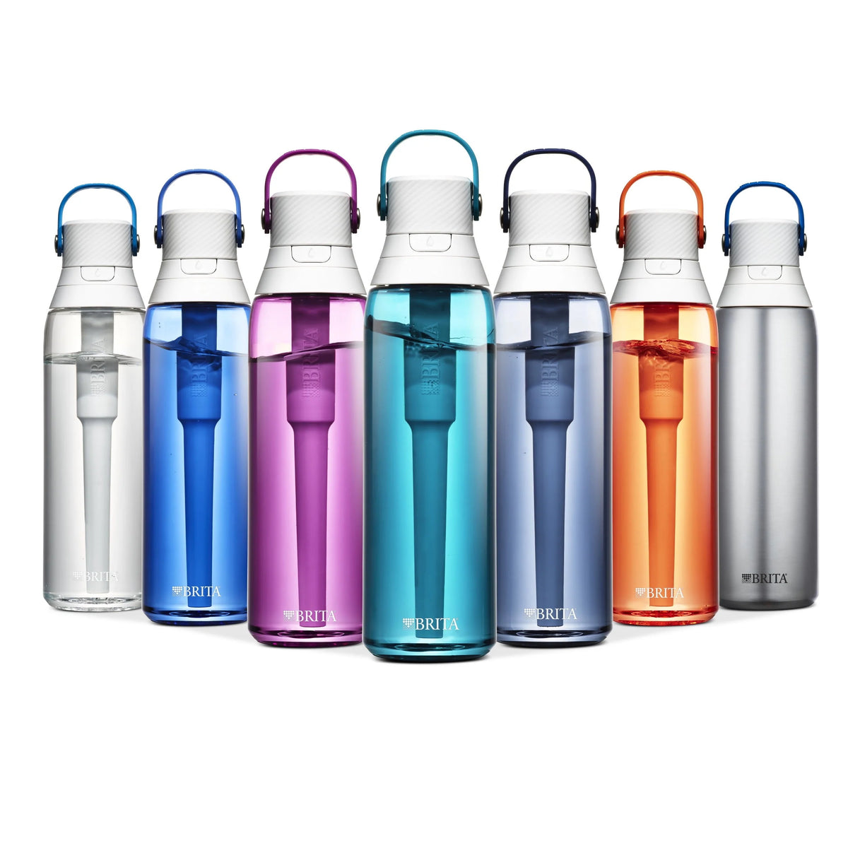 26oz Leak Proof Filtered Water Bottle with Straw Q7534