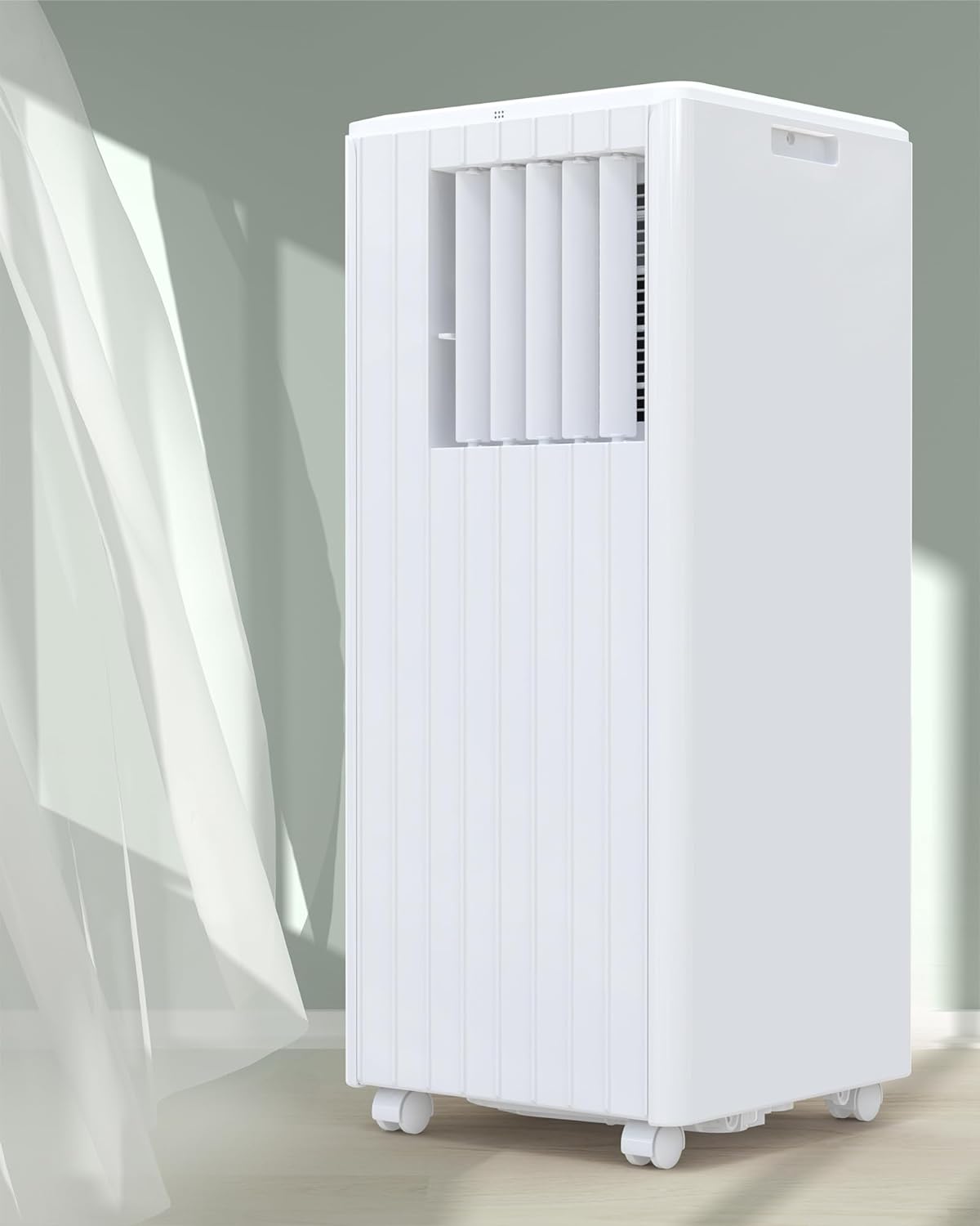8000 BTU Portable Air Conditioner with Remote Control, White V1420