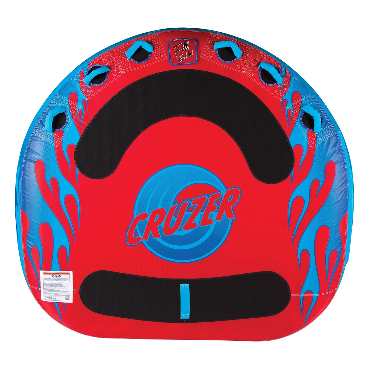 Blue & Red 3 Person Inflatable Towable Inner Tube D15861