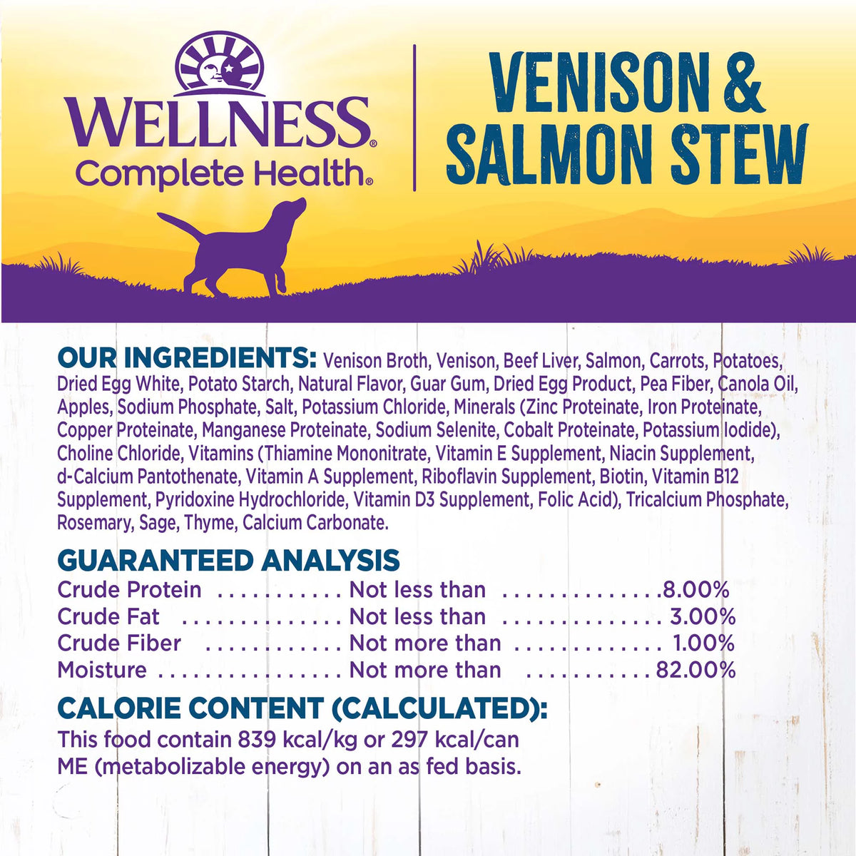 Natural Grain Free Canned Dog Food, Venison & Salmon Stew, 12.5-Ounce Can (Pack of 12) K495