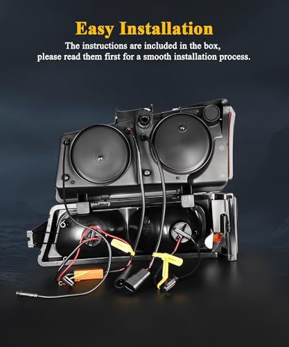 LED Headlights Assembly with DRL Sequential Turn Signal K7754