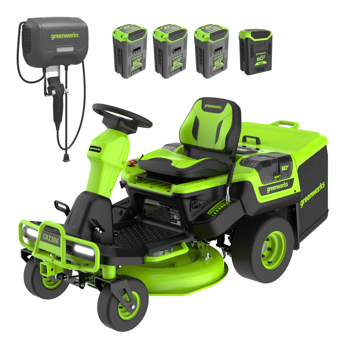 60V 30” Zero Turn Riding Lawn Mower with Batteries & Charger K33227