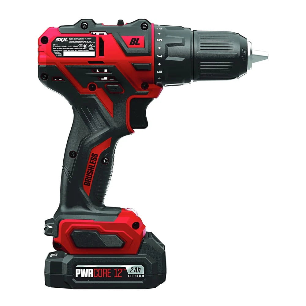 12-Volt 1/2 In. Cordless Brushless Drill Driver Kit with Battery and Charger P3465