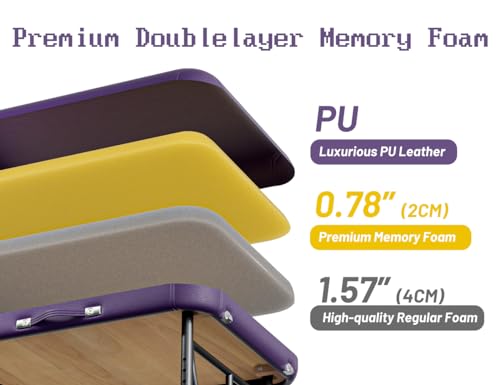 Portable 3 Fold Memory Foam Massage Table with Carrying Bag J377