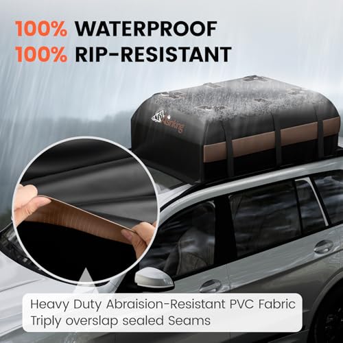 22 Cubic Feet Waterproof Rooftop Cargo Carrier Bag J843