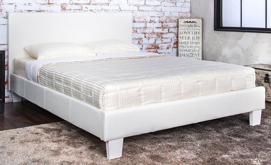 Fabric Platform Full Bed in Gray X472
