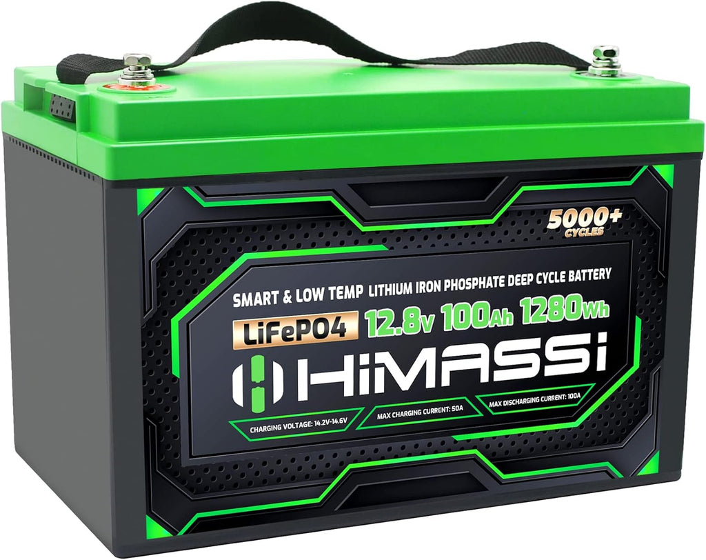12V 100Ah LiFePO4 Battery with 100A BMS M630