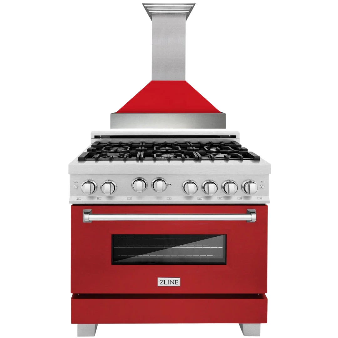 36 Gas Range and Range Hood Appliance Package M4866