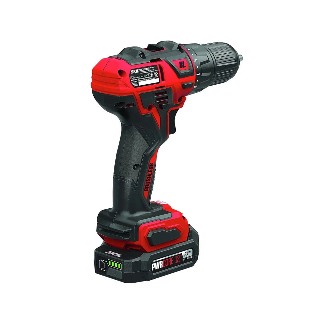 12-Volt 1/2 In. Cordless Brushless Drill Driver Kit with Battery and Charger P3465