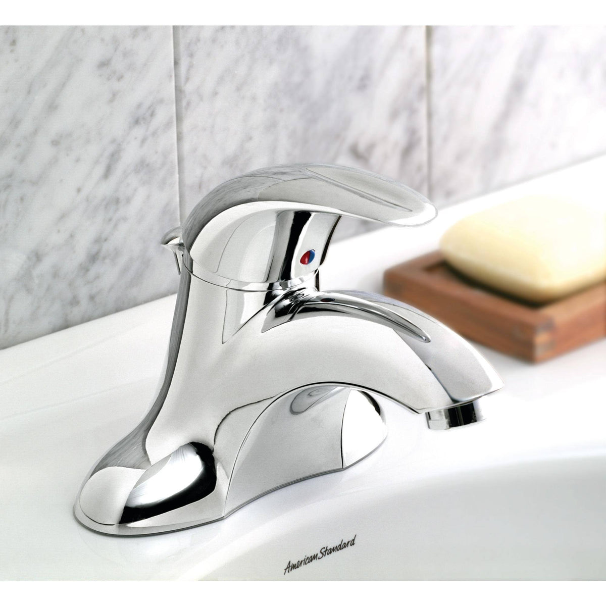 Single-Handle 4 inch Centerset Bathroom Faucet, Chrome P372259