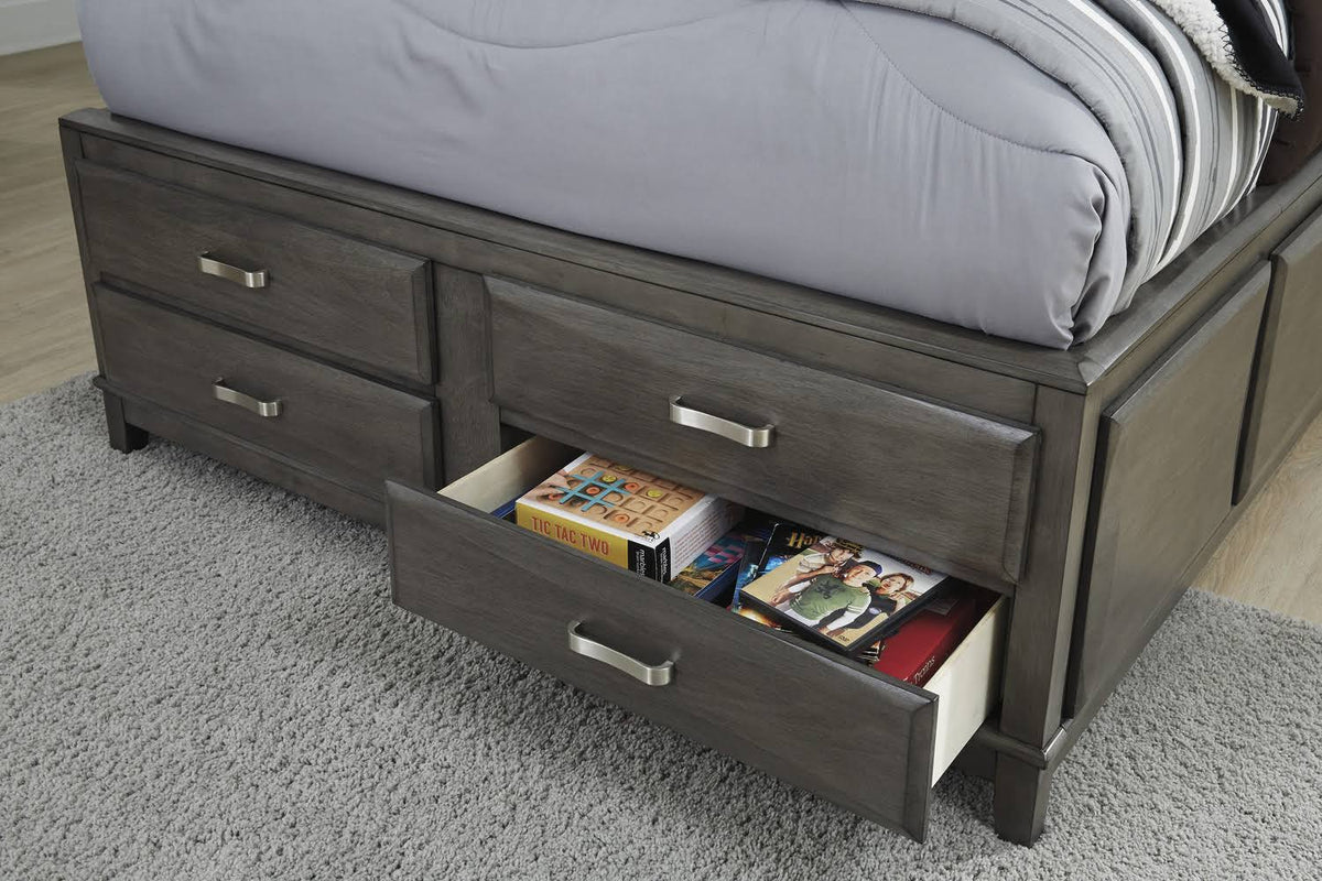 Gray Full Storage Bed P46673