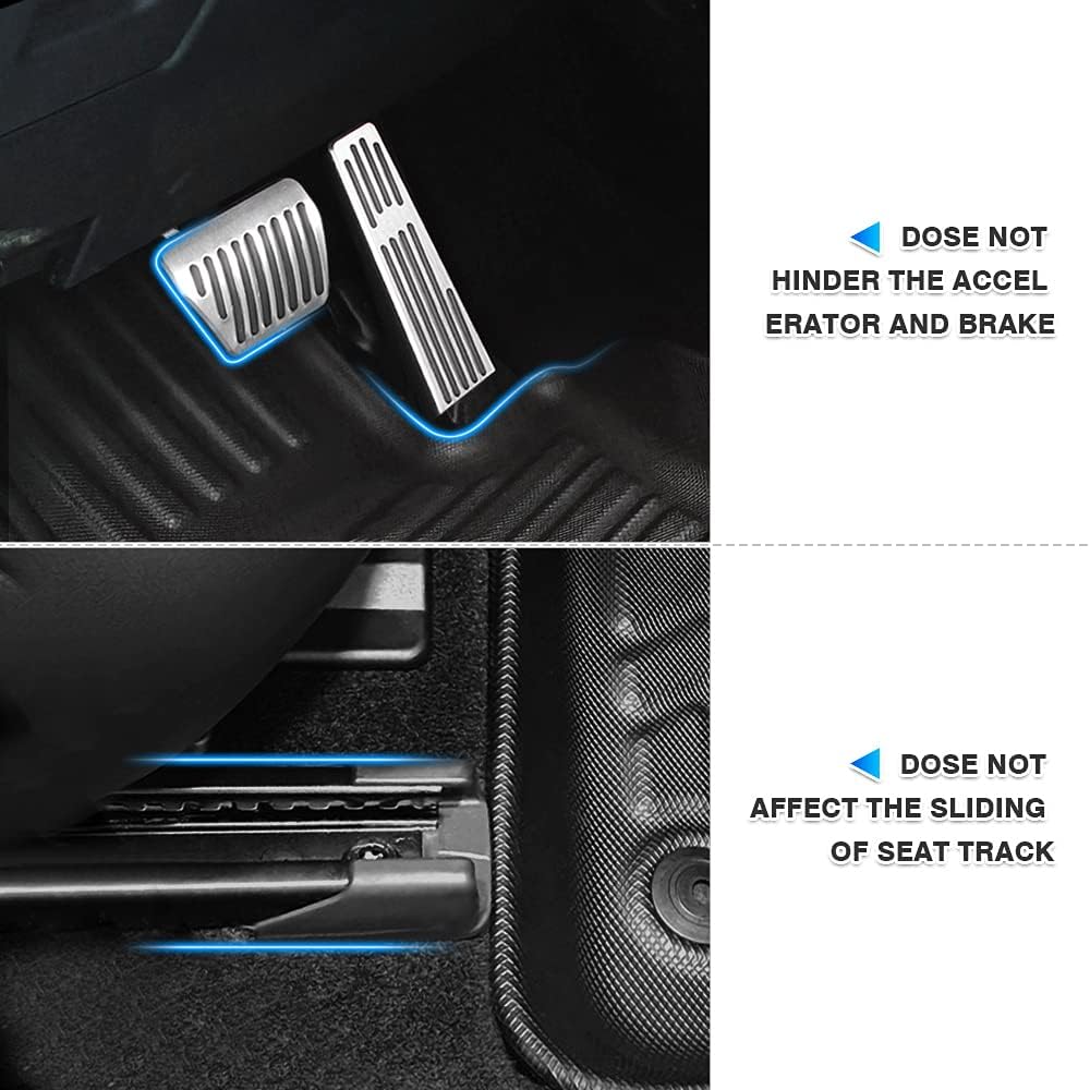 All-Weather Car Floor Mats Front & Rear Row Full Set TPE G1088