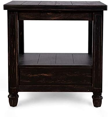 Wood 1-Drawer End Table J678