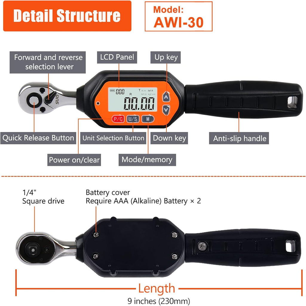 1/4-inch Drive Digital Torque Wrench M897138