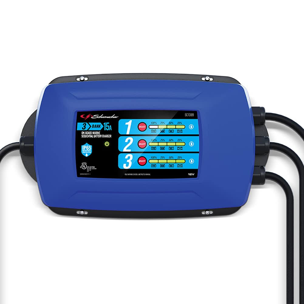 On-Board Marine 3-Bank Sequential Battery Charger F6172
