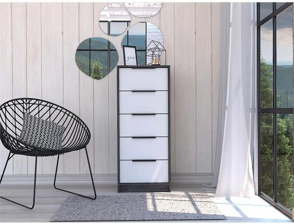 Modern 5-Drawer Engineered Wood Dresser Z176