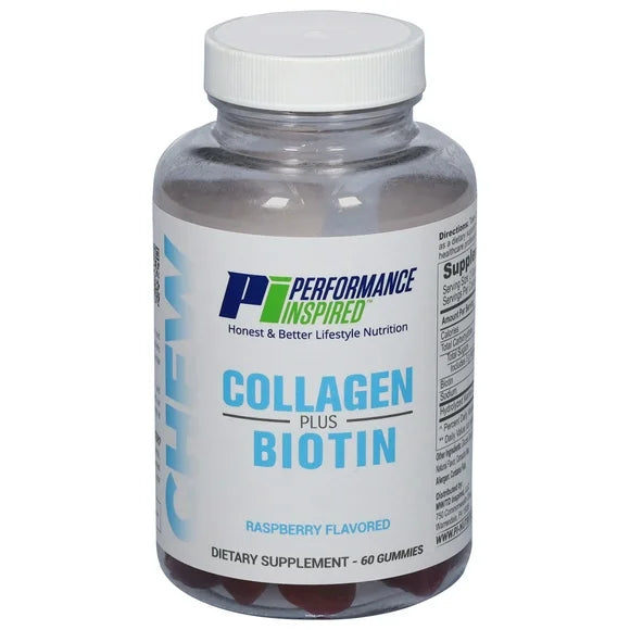 Collagen + Biotin Gummies Raspberry Flavor 60 Count W85474