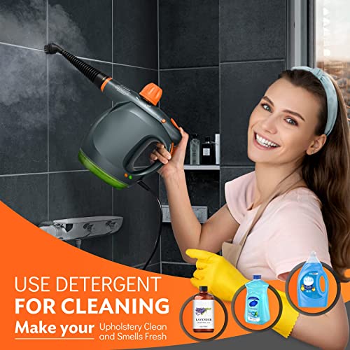 1250W Handheld Steam Cleaner with Detergent Container and Safety Lock N540533