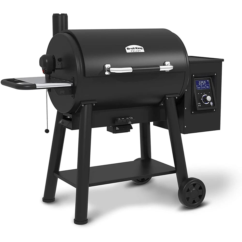 Black Pellet Grill with Grill Cover F629410