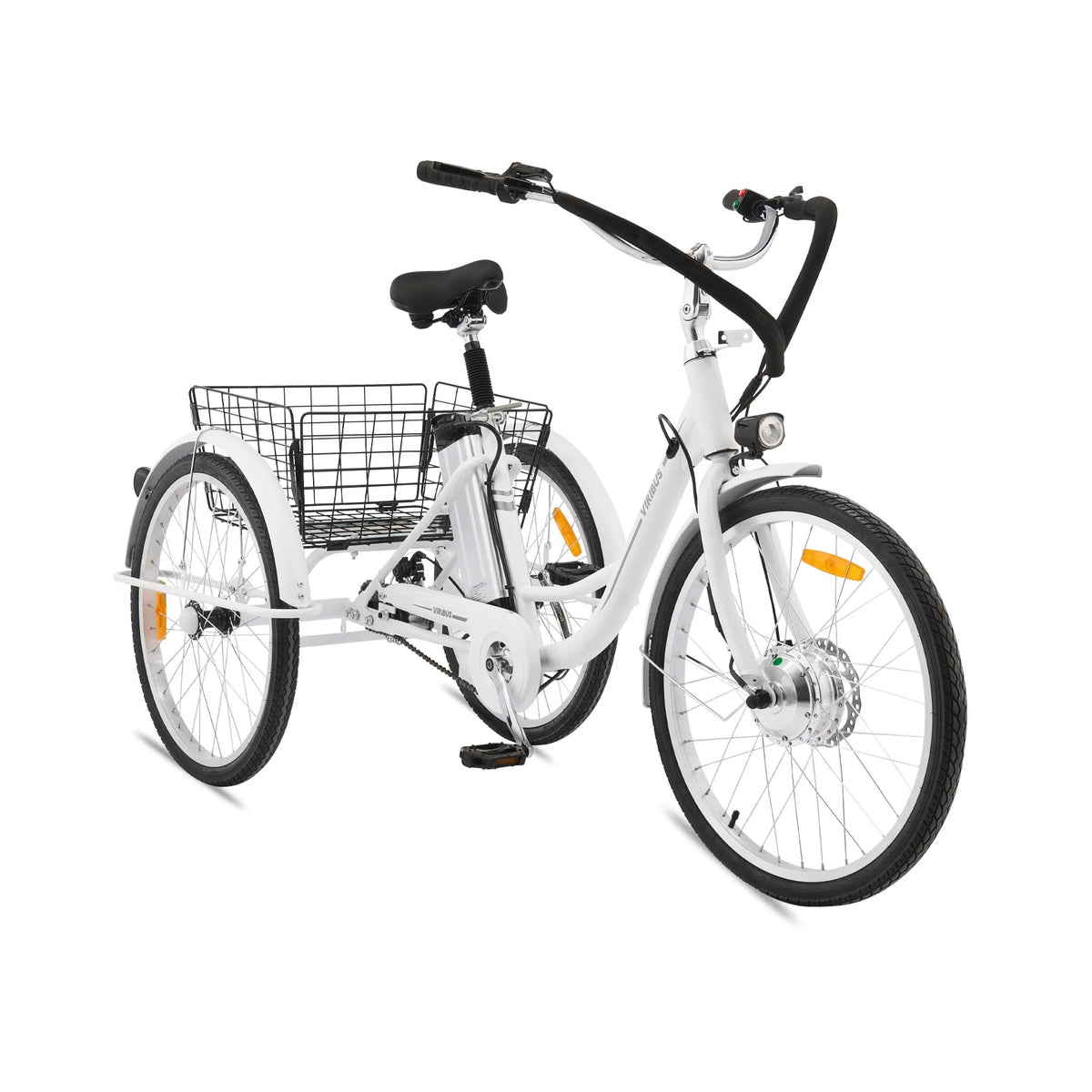 Electric Tricycle 350W with Basket 36V 10Ah Cream H16464