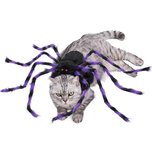 Furry Purple and Black 8 Legs Dog Cat Costume K716