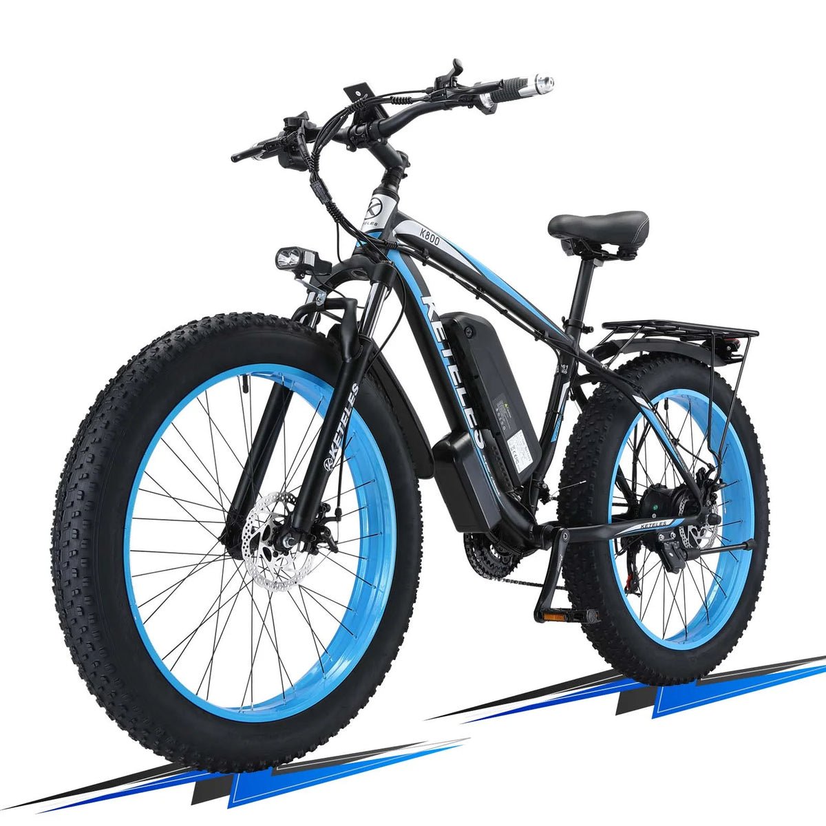 750W 48V 13AH Removable Battery 26" Fat Tire Electric Bike U6097