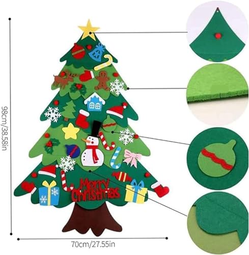 Felt Christmas Tree with Lights A251