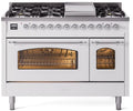 White Dual Fuel Propane Gas Range N409698