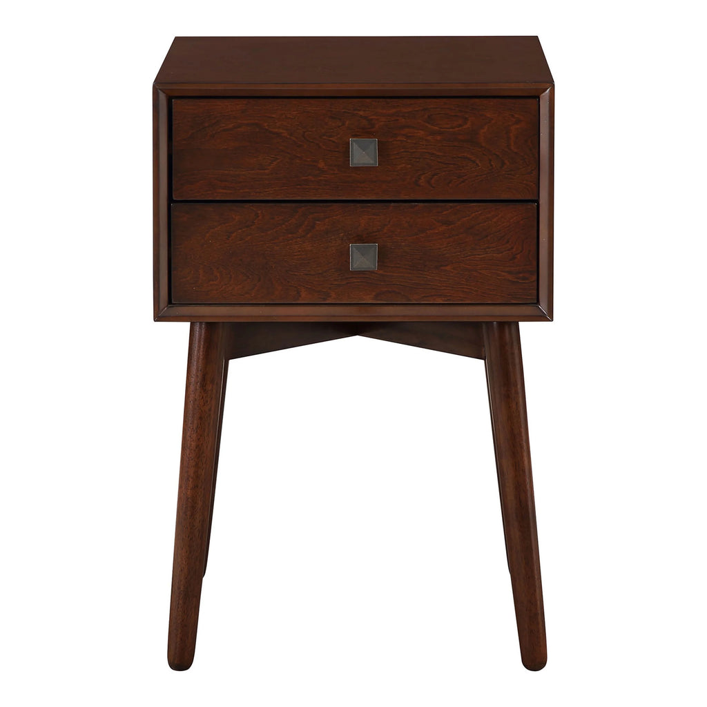Espresso 2-Drawer Wood End Table U18848