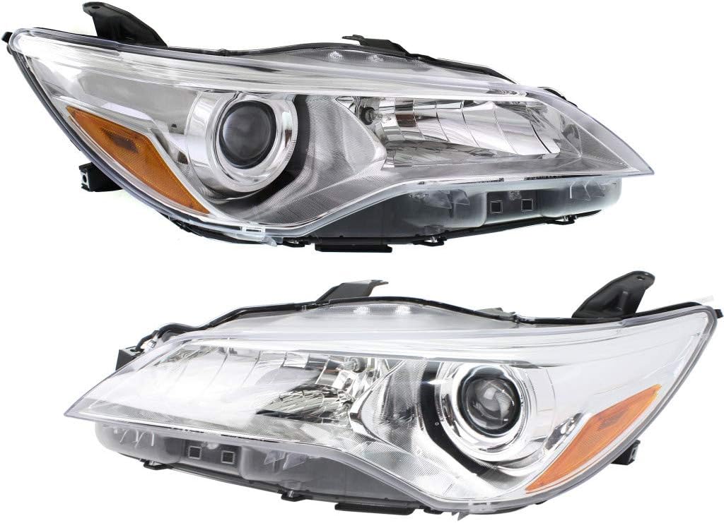 Toyota Camry Headlight Assembly Pair Driver and Passenger Side with Bulbs C207783