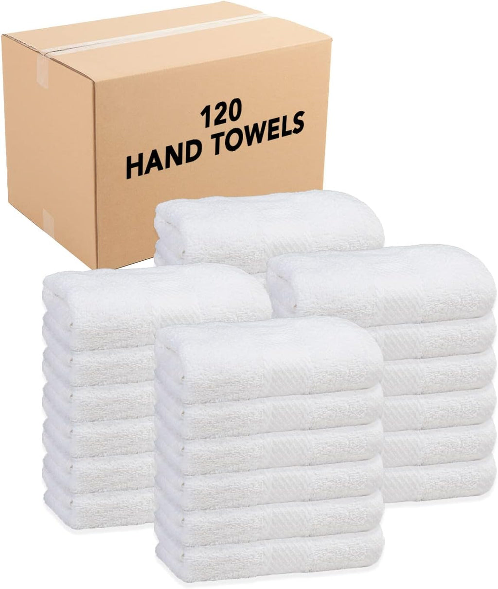White Hand Towels Bulk Case Pack of 120 S618